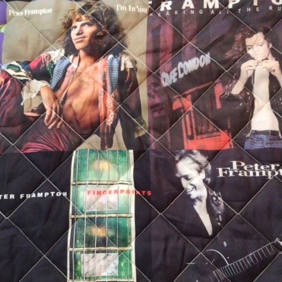 New Peter Frampton Full quilted bedspread HANDMADE Blanket - Picture 1 of 9